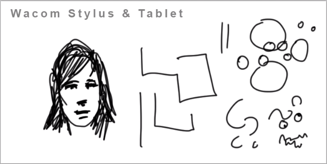 Drawing with Stylus and Tablet example