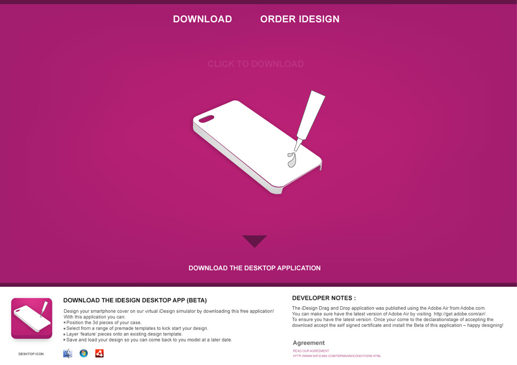 Idesign landing page