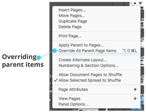 How to fix broken text boxes in Indesign  overriding master page